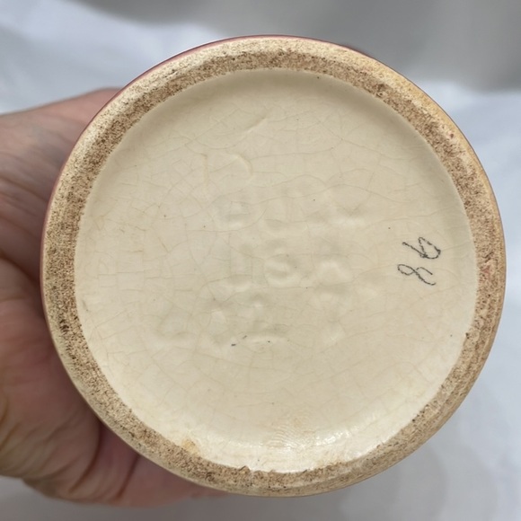 Vintage Hull Iris Pink and Peach Vase - Picture 4 of 4